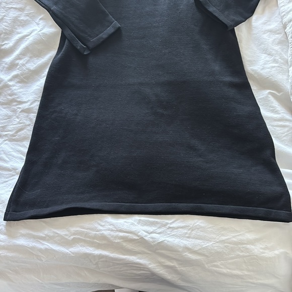 Djerf Avenue Black Long Sleeve Wrap Dress - Picture 4 of 6